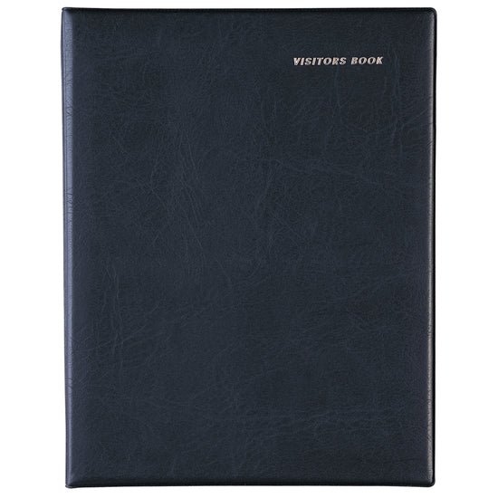 Debden Corporate Visitors Book 220x280mm Wiro PVC Black
