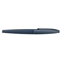 Cross ATX Etched Diamond Pattern Dark Blue Fine Nib Fountain Pen