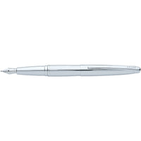 Cross ATX Polished Chrome Medium Nib Fountain Pen