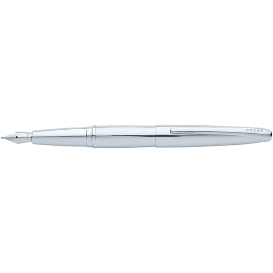 Cross ATX Polished Chrome Medium Nib Fountain Pen