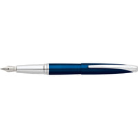Cross ATX Translucent Blue Lacquer Fine Nib Fountain Pen