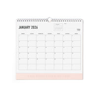 Letts of London Wall Calendar Conscious 300x270mm Rosewater 2026