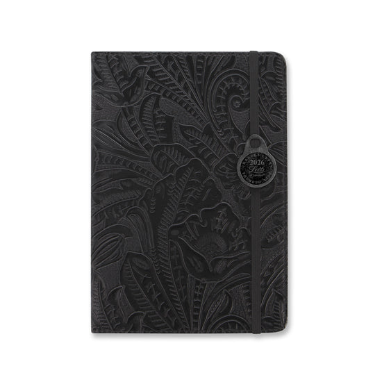 Letts of London Diary Baroque A5 Week to View Black 2026