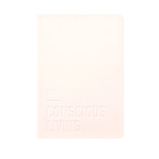 Letts of London Diary Conscious A5 Week to View Rosewater 2026