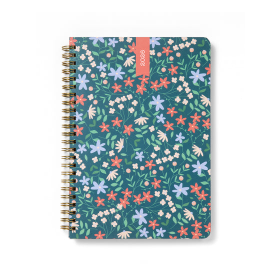 Letts of London Diary Spring Valley A5 Week to View Green 2026