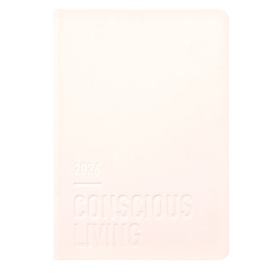 Letts of London Diary Conscious A6 Day to Page Rosewater 2026