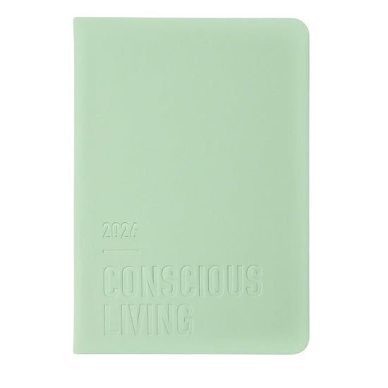 Letts of London Diary Conscious A6 Day to Page Sage 2026