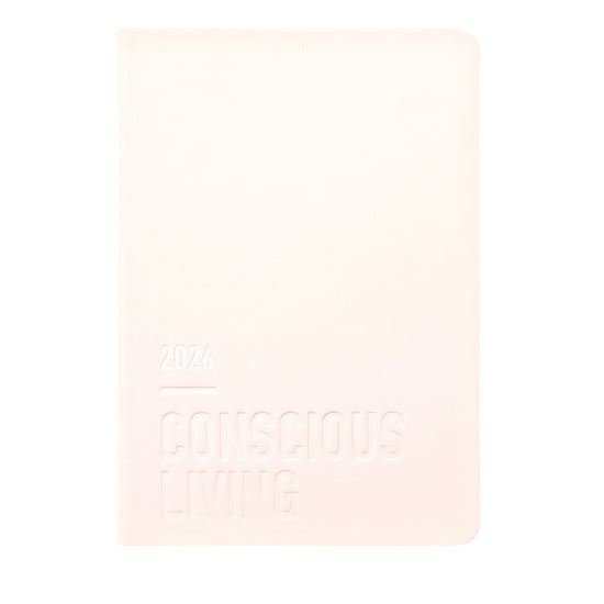 Letts of London Diary Conscious A6 Week to View Rosewater 2026