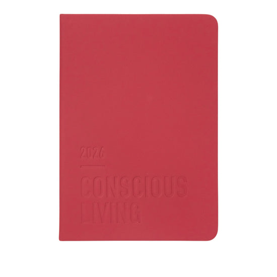 Letts of London Diary Conscious Evergreen A5 Week to View Berry 2026