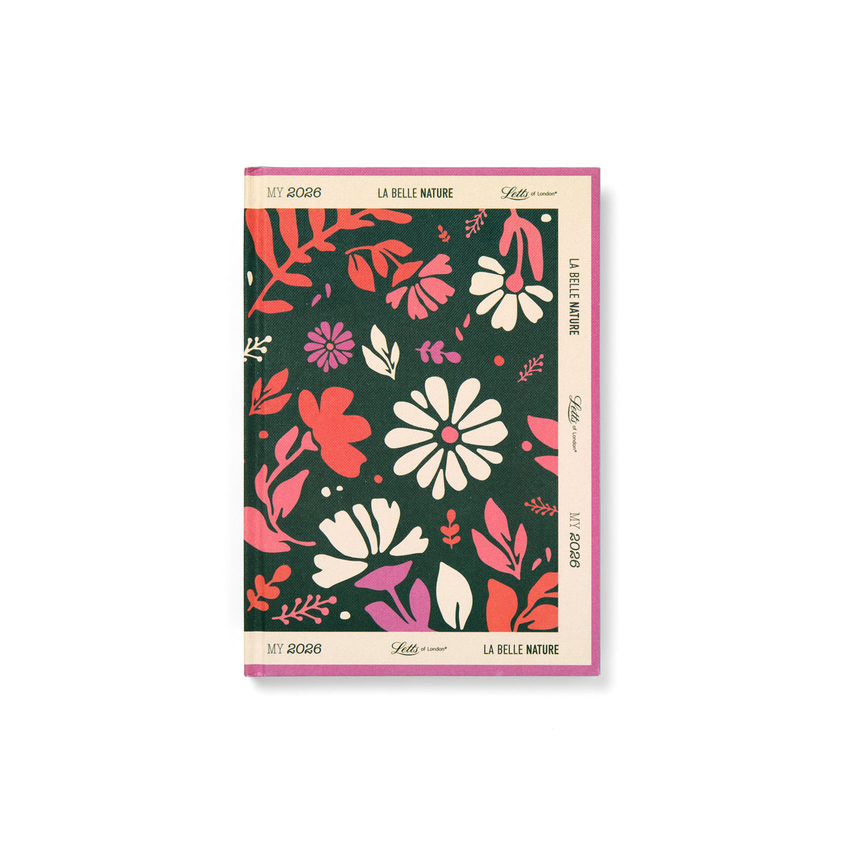 Letts of London Diary La Belle Nature A5 Week to View Green 2026