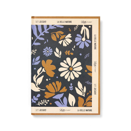 Letts of London Diary La Belle Nature A6 Week to View Blue 2026