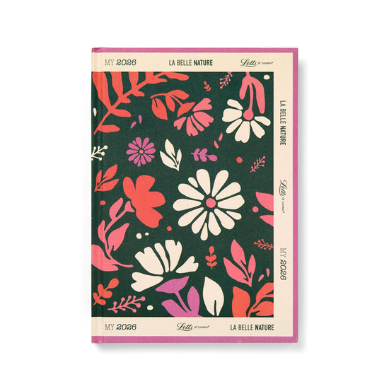 Letts of London Diary La Belle Nature A6 Week to View Green 2026