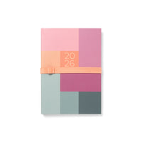 Letts of London Diary Gradient A5 Week to View Rose 2026