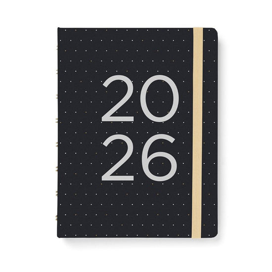 Filofax Planner Moonlight A5 Week to View Black 2026