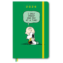 Moleskine Diary 12 Month Daily HC Large Charlie & Snoopy Green 2026