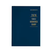 Debden Diary Restaurant/Table Bookings A4 2 Pages to a Day Blue 2026