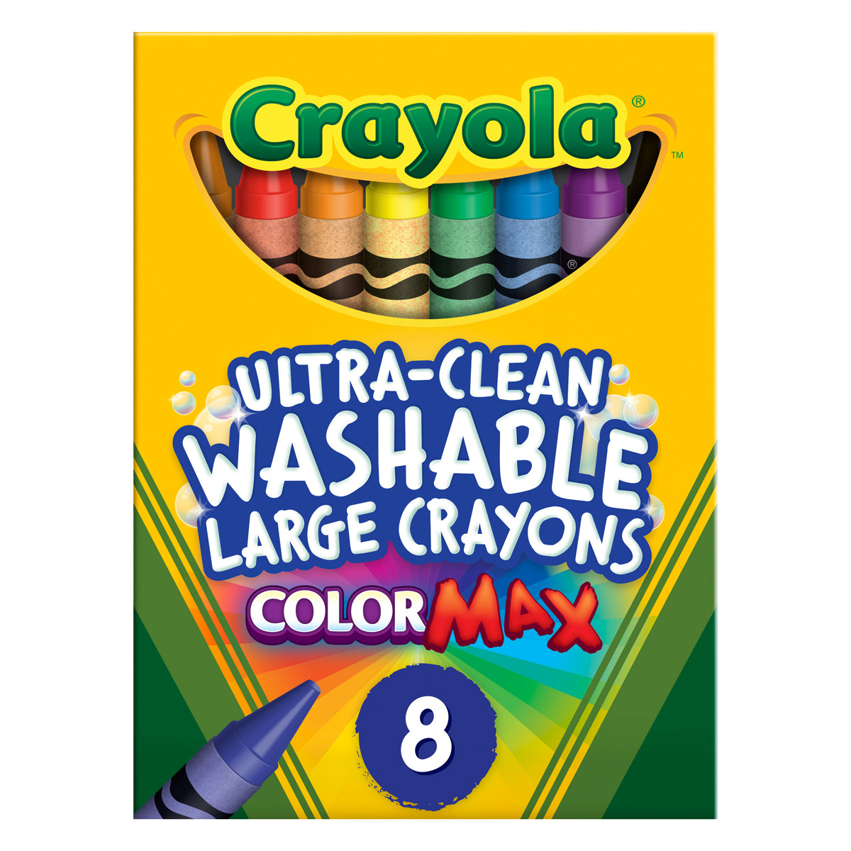 Crayola Ultra-Clean Washable Large Crayons 8Pk