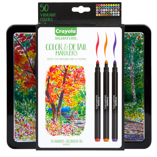 Crayola Signature Color & Detail Markers 50Pk