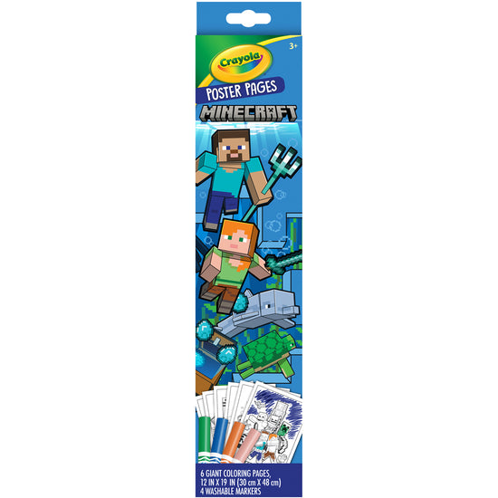 Crayola Poster Pages Minecraft