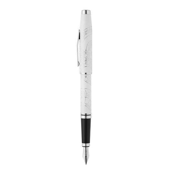 Cross Coventry Zodiac YOT Snake 2025 Pearl White Lac with Chrome Appts (M) Nib F/Pen