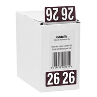 Codafile Label 19mm Year 2027 Roll 500