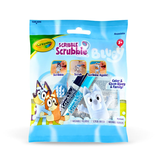 Crayola Scribble Scrubbies Bluey SRT (24 units). Sold per 24s