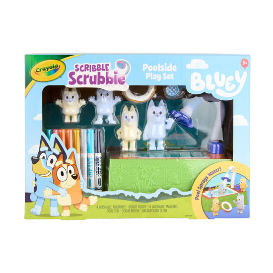 Crayola Scribble Scrubbies Bluey Poolside Play set