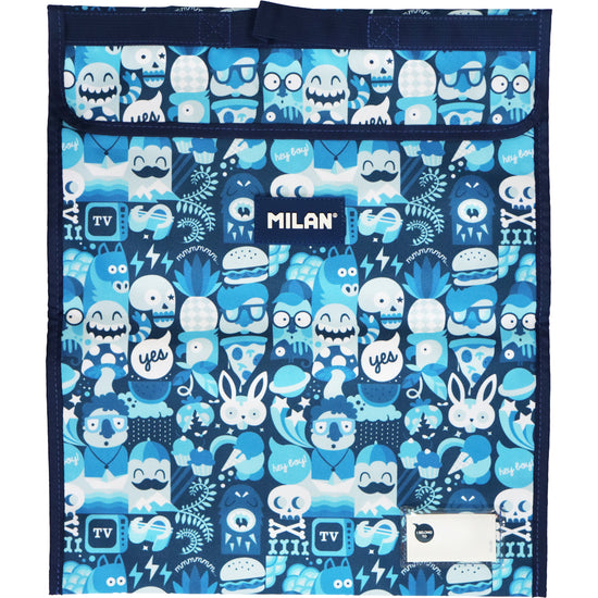 Milan Homework Bag Extra Large 370 x 450mm School Days Blue