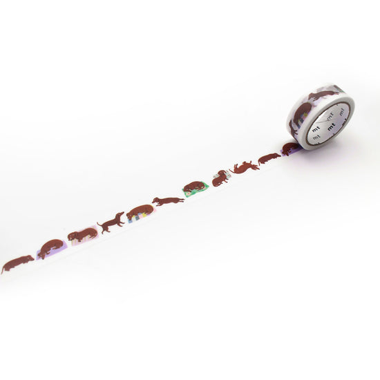 MT Washi Tape 15mm x 5m L�a Maupetit Sausage dog