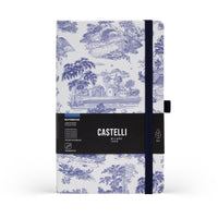 Castelli Notebook Landscapes Mid Ruled Marine Blue