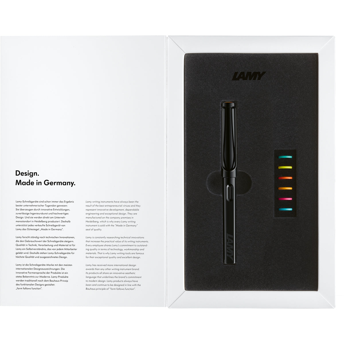 Lamy Safari LE Fountain Pen All Black Multi Medium (0B2)