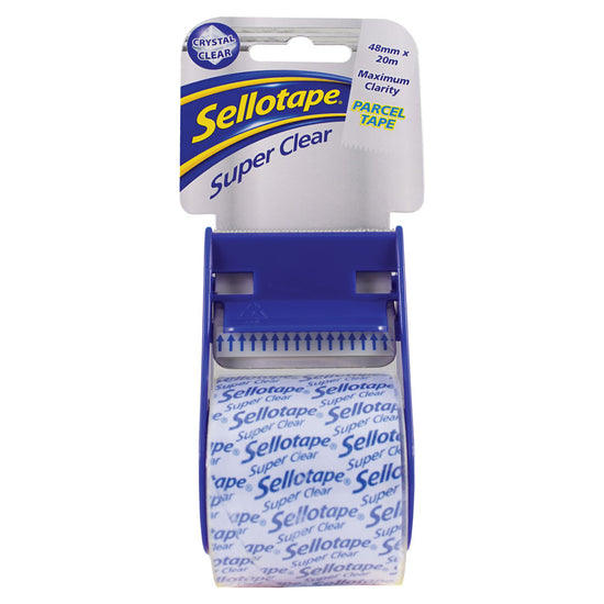 Sellotape Super Clear 48mmx20m On Dispenser