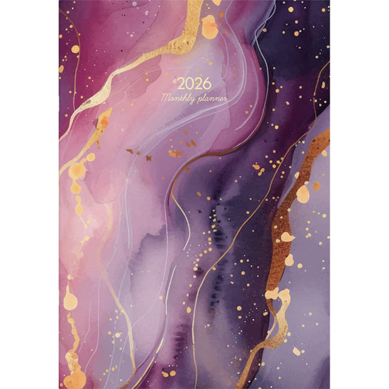 Collins Monthly Planner A4 Gold Geometric Even Year