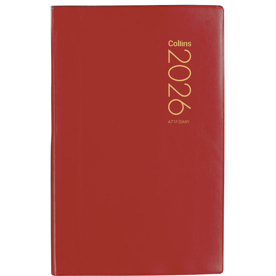 Collins Diary A71P Red Even Year