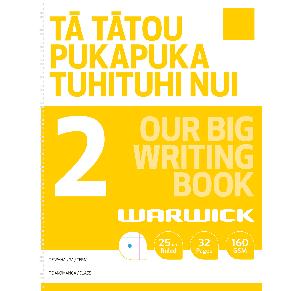 Warwick Our Big Writing Modelling Book 2 Half & Full Ruled Alternating 25mm