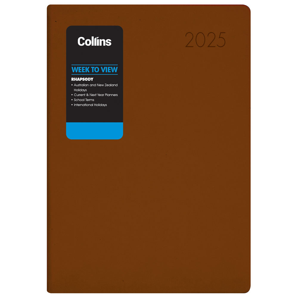 Collins Diary Rhapsody A73 Week To View Cappuccino 2027
