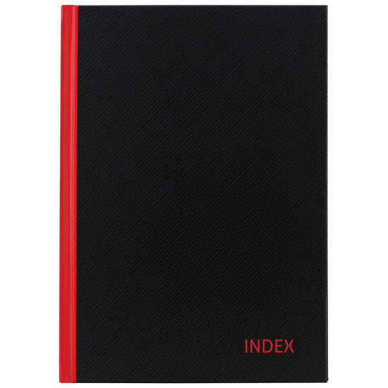 Milford Notebook Indexed Red & Black A5 100lf