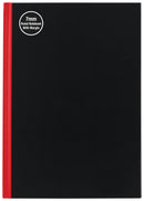 Milford Notebook A5 7mm 68gsm With Margin Red & Black 100lf