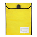Warwick Homework Bag Medium 290x360mm Hook & Loop Yellow
