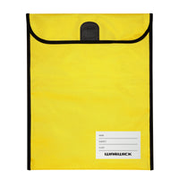 Warwick Homework Bag XL 450x360mm Hook & Loop Yellow