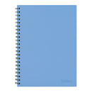 Collins Notebook Wiro A4 Side Opening Light Sky Blue 7mm Ruled 100 Leaf