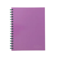 Collins Notebook Wiro 225x175 Mauve 100 Leaf Side Opening