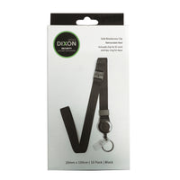 Dixon Lanyard Breakaway Retractable Reel Ring & Clip PK10