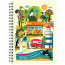 Collins Diary A63 Kiwi Vibe Week to View Even Year. Sold per 3s
