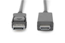 Digitus DisplayPort (M) to HDMI (M) 2m Monitor Cable