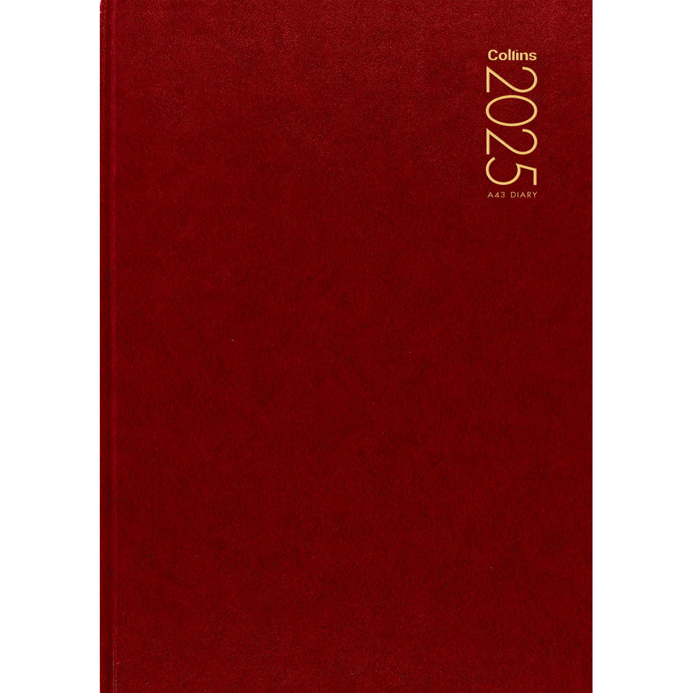 Collins Diary A43 Red 2027