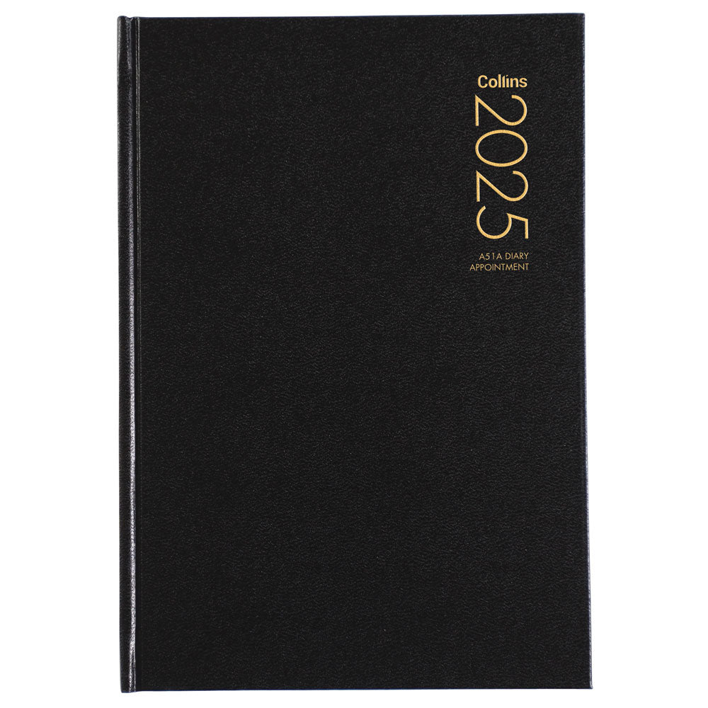 Collins Diary A51A Black Appointment 2027