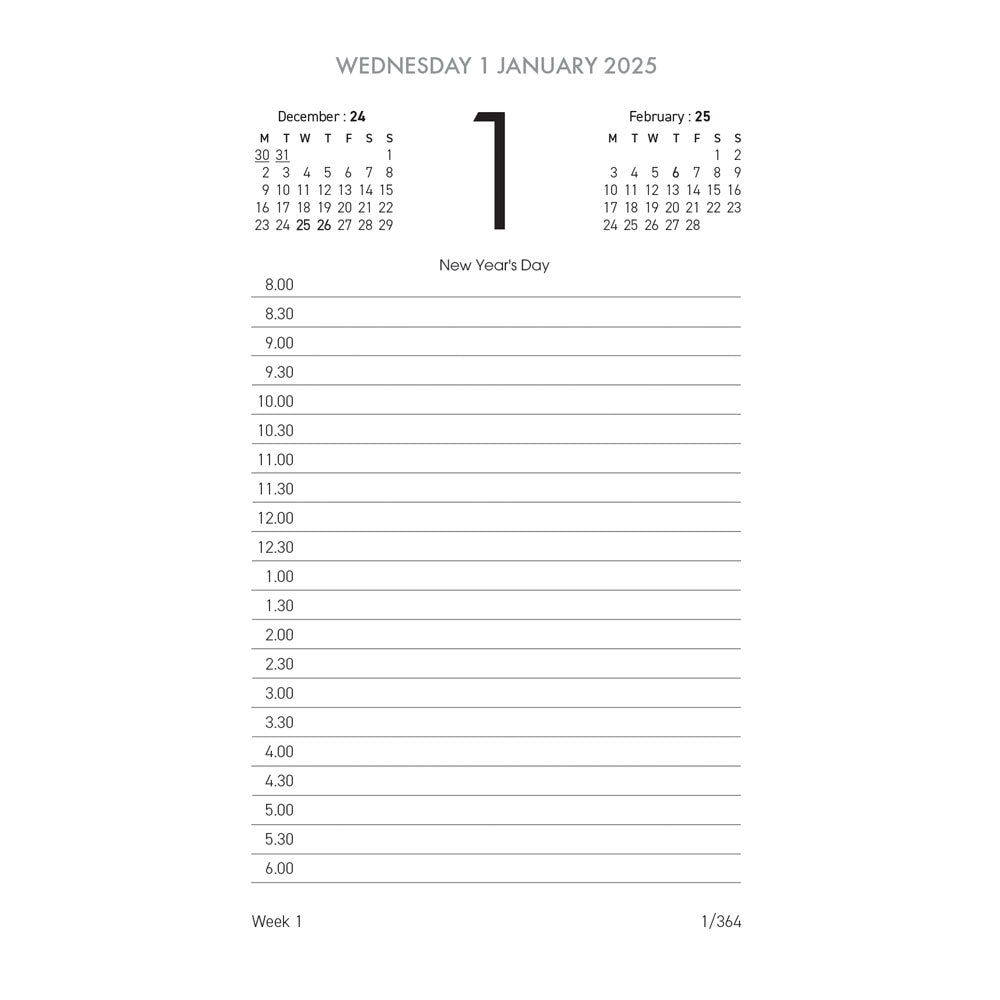 Collins Calendar Refill 13E Side Opening 2027