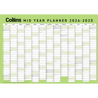 Collins Wall Planner Mid Year A2 2026/2027. Sold per 5s