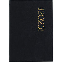 Collins Diary A72 Black 2027